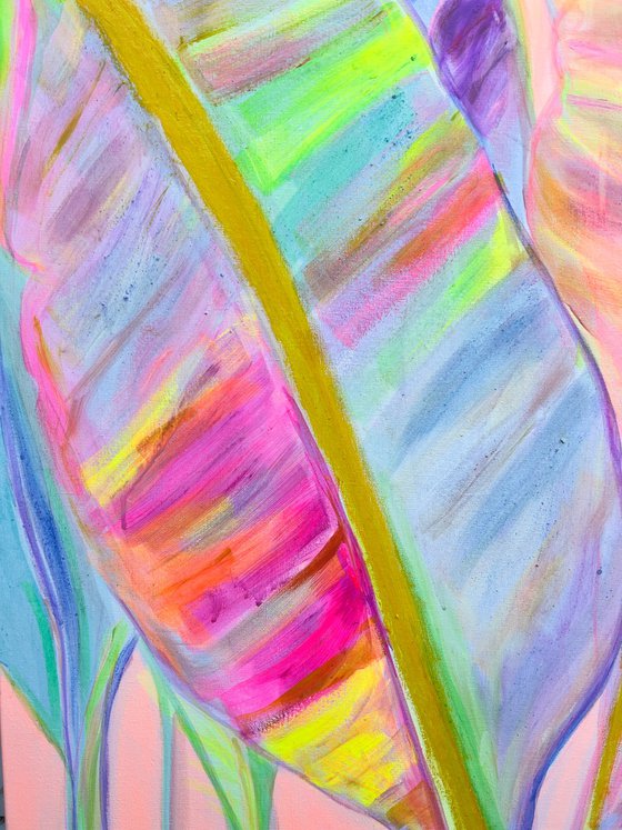 'Rainbow Banana Leaves II'