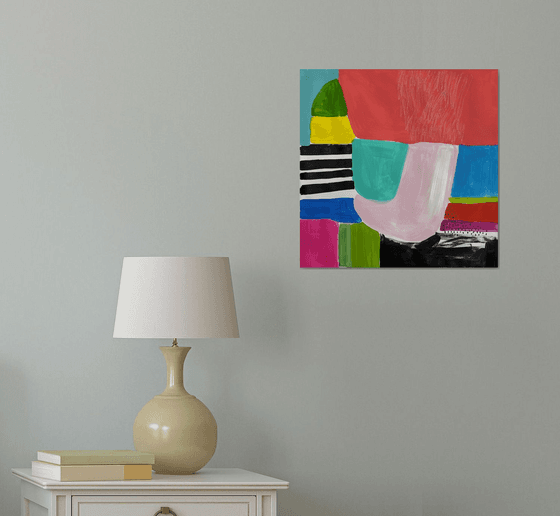 Abstract with Geometric Shapes