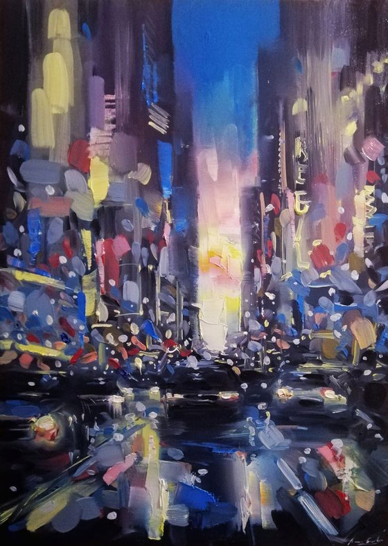 "New York lights"by Artem Grunyka