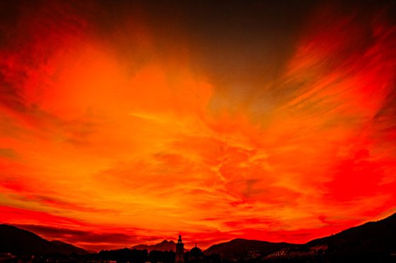 Sky On Fire Limited Edition Photograph #1/50