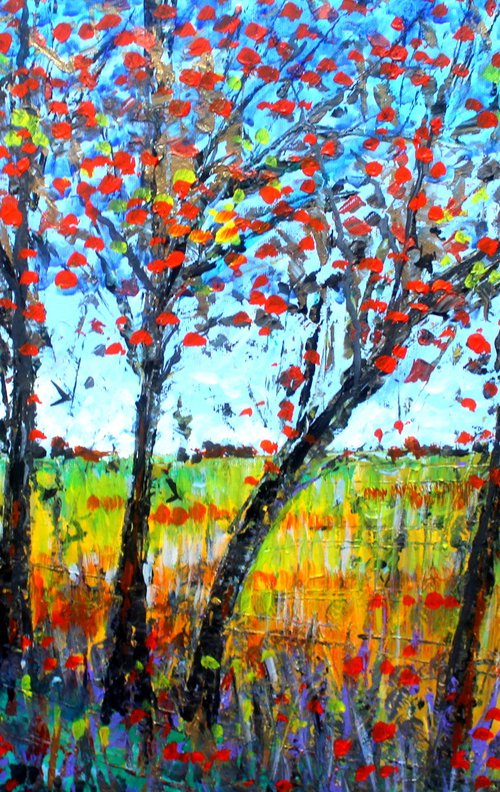 Autumn Train to Winchester I by Paul J Best