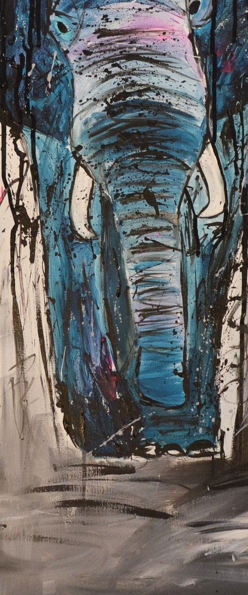 L'éléphant bleu by ÂME SAUVAGE