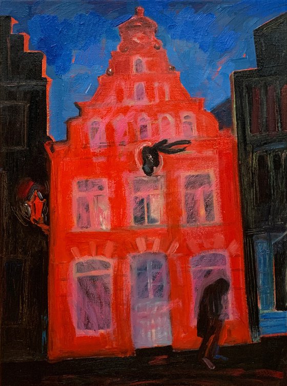 The Red House with a Deer