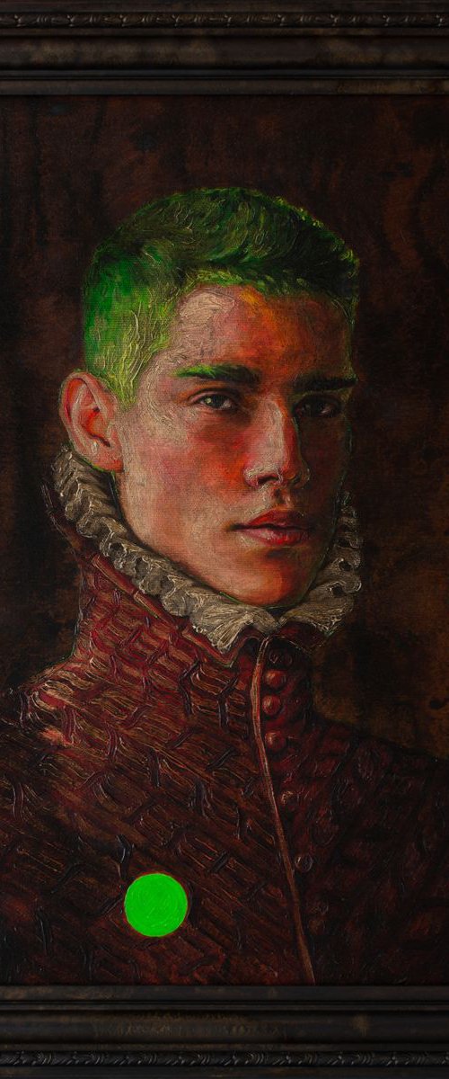 Portrait of a Young Man in Red by Oleksandr Balbyshev
