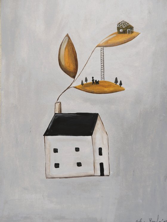 Thinking about home, set of 3