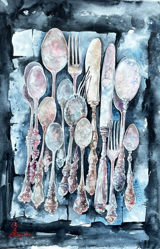 Antique silver N2