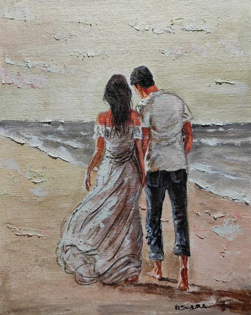 Beach couple by Vishalandra Dakur