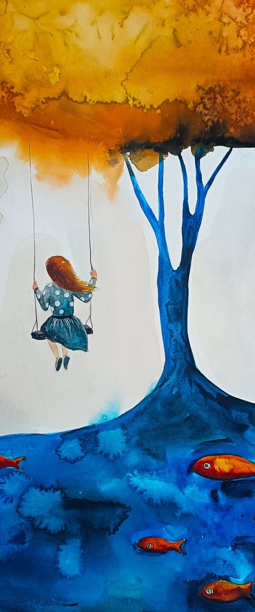 On The Swing by Evgenia Smirnova