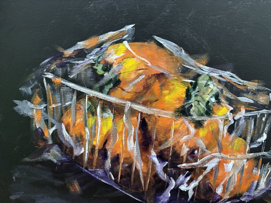 Persimmons in Plastic