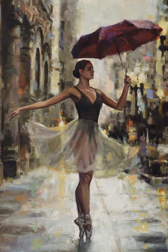 Rain, City and Ballerina