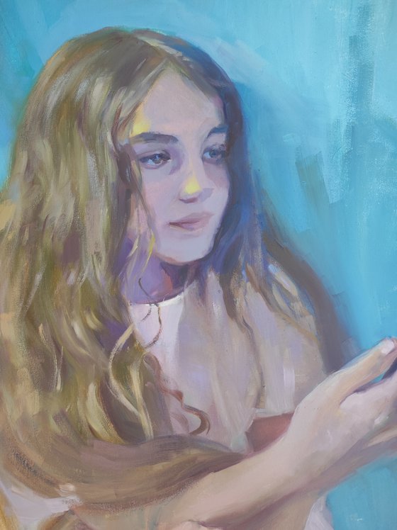 Girl with a phone