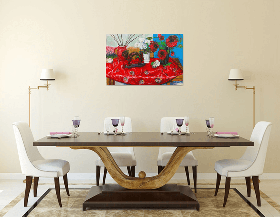 The Dragon and Red Kimono