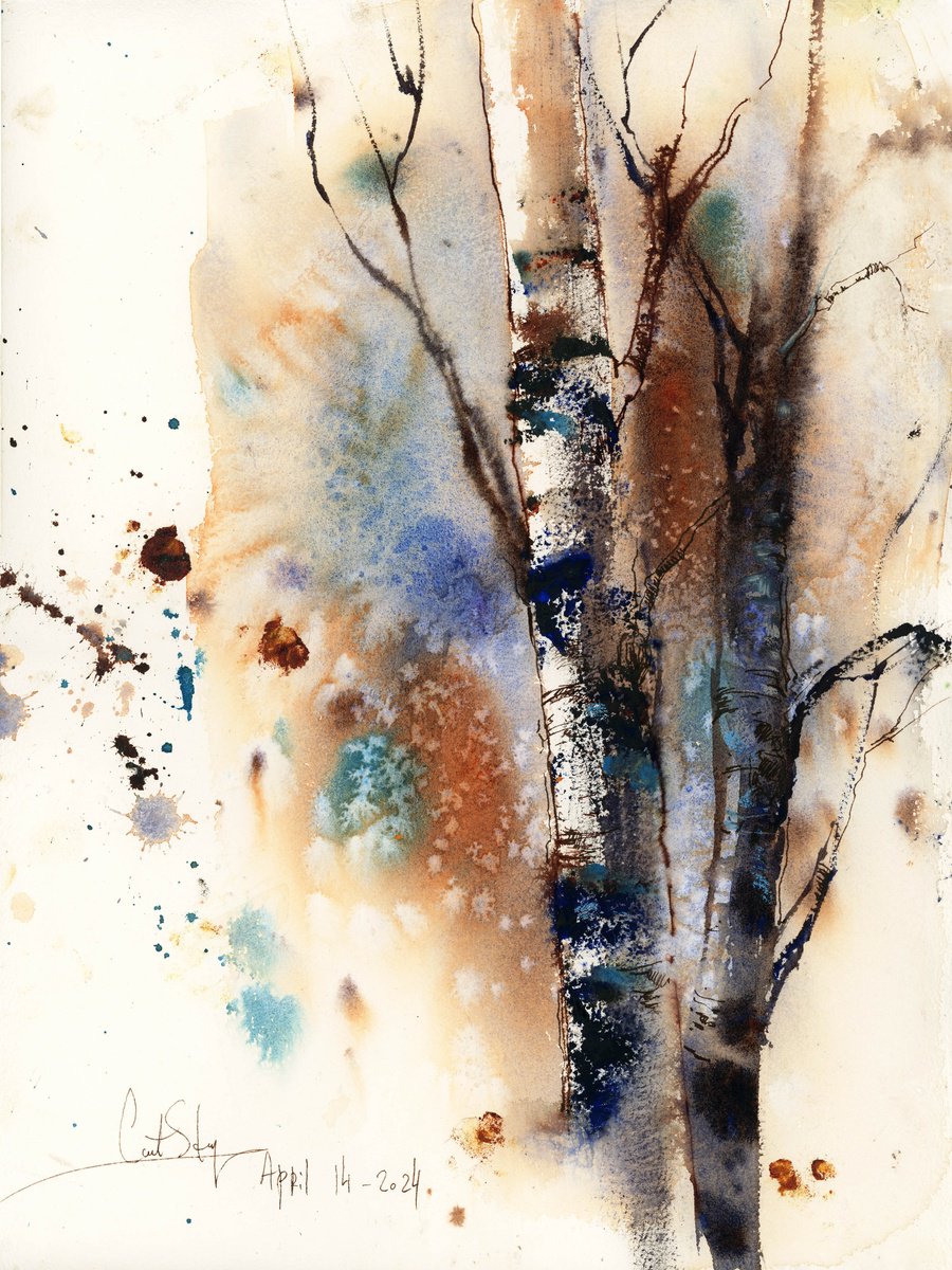 Birch Trees by Sophie Rodionov