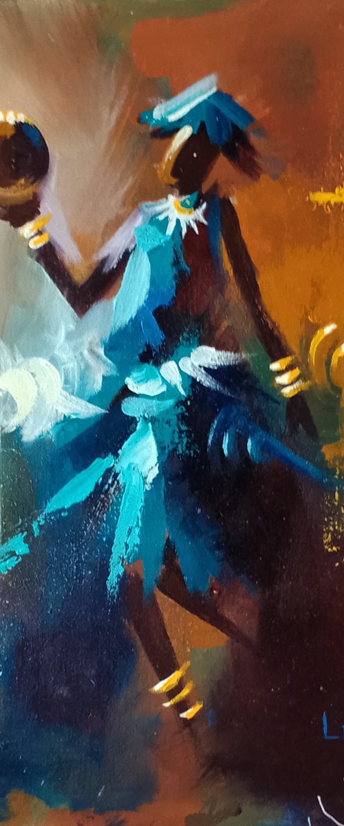 Dance celebration, African dance art by Alex Mensah