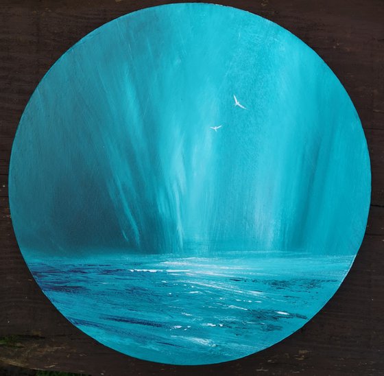 Circular Blue 1, energetic seascape