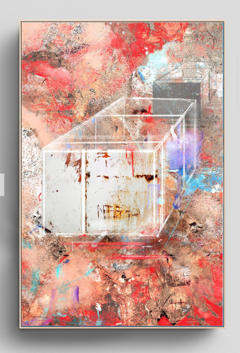 Organic Abstract Giclee Print By Adriano Ribeiro, 13 X 19, Eternal Chain, Original Artwork