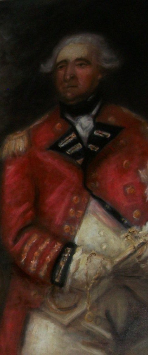 Large Oil Sketch influenced by Reynolds portrait of Lord Heathfield. by Jack Bagley