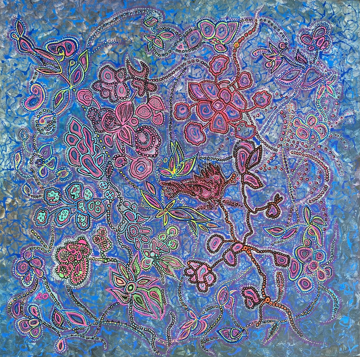  Night Bird Song By Olga Rokhmanyuk | Roartus, 24 X 24, Artwork For Sale On Artfinder