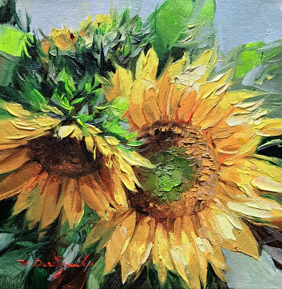 Sunflowers painting