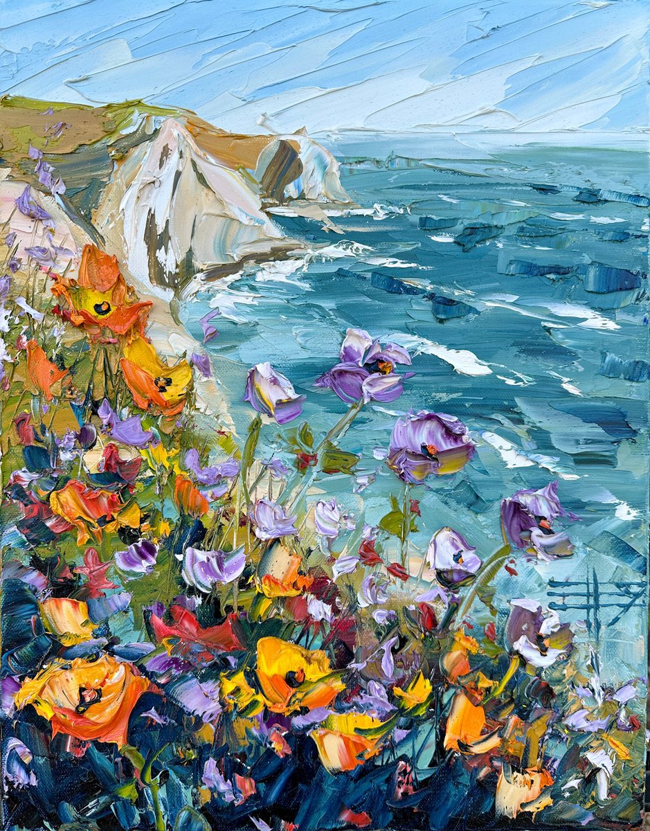 Ocean Poppies by Lisa Elley