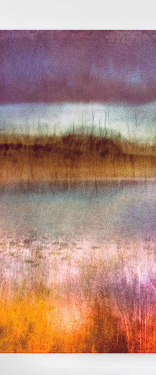 Orkney, Abstract Landscape, 'Misty Morning', Loch of Stenness by Lynne Douglas