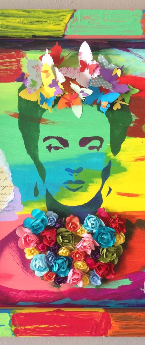 The colours of Frida (Big Frame) by Hernan Reinoso