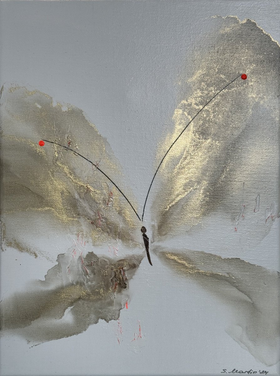 Abstract Animal Painting By Svetlana Martin, 12 X 16", Serenity-Vi, Original Artwork