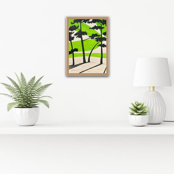 Green sun at Cap Coz