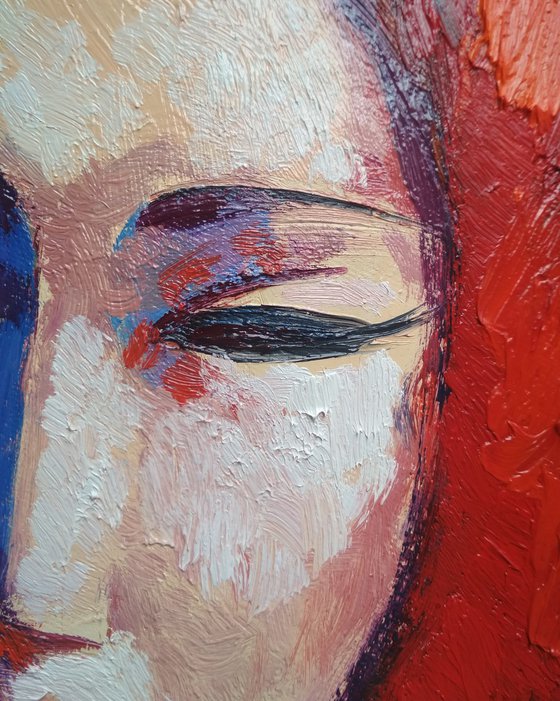 Love (50x50cm,  oil painting, ready to hang)
