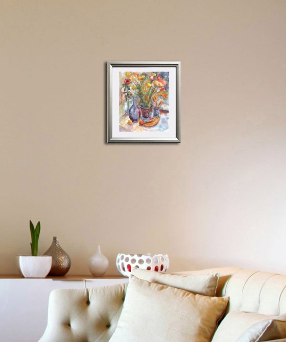 Still life with bananas