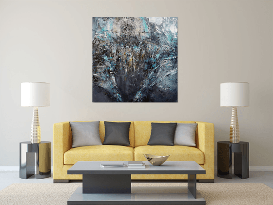 Abstract angel oneiric huge XXL painting by O KLOSKA