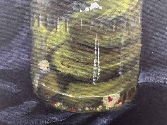 Jar of Pickles Still Life