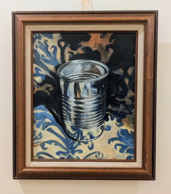 Tin Can on Damask