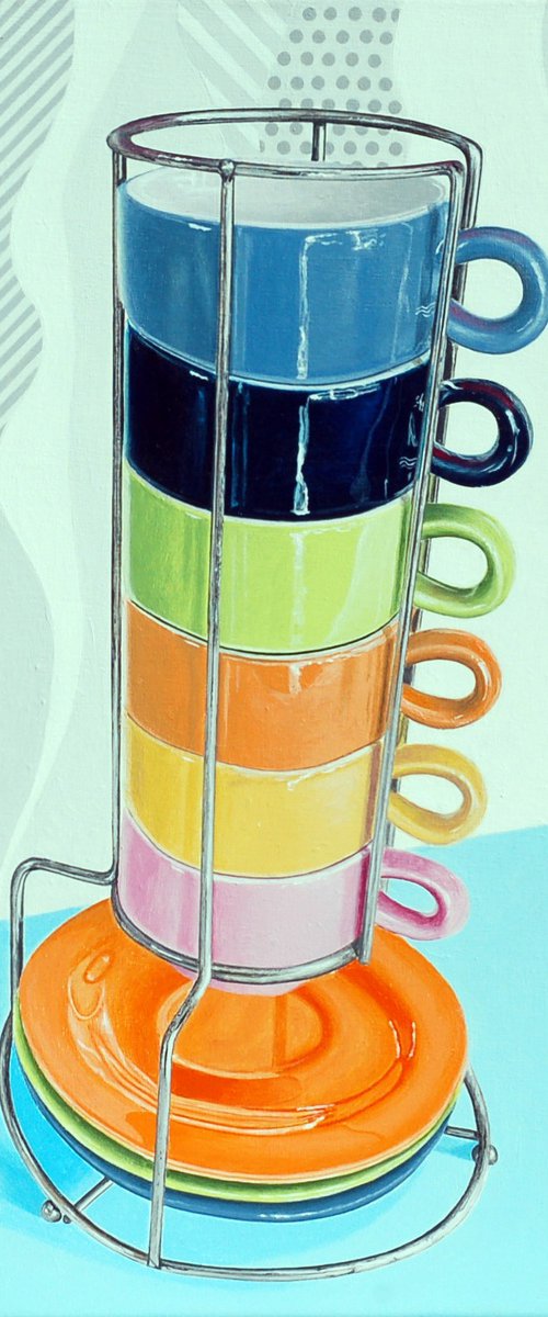 Espresso Cup Stack by Steve White