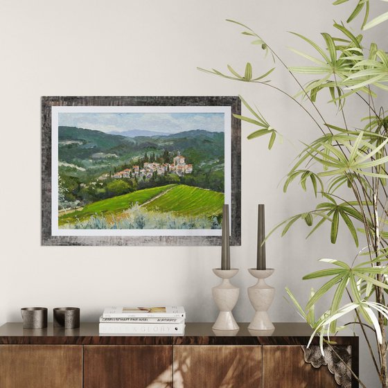Tuscan Hill Top village