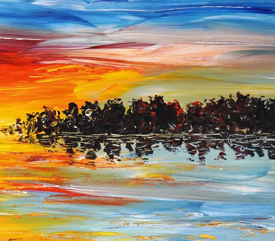 Romantic Evening Lake C 1