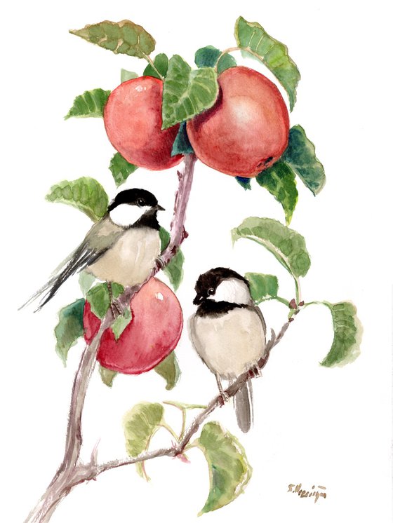 Chickadees and Apples