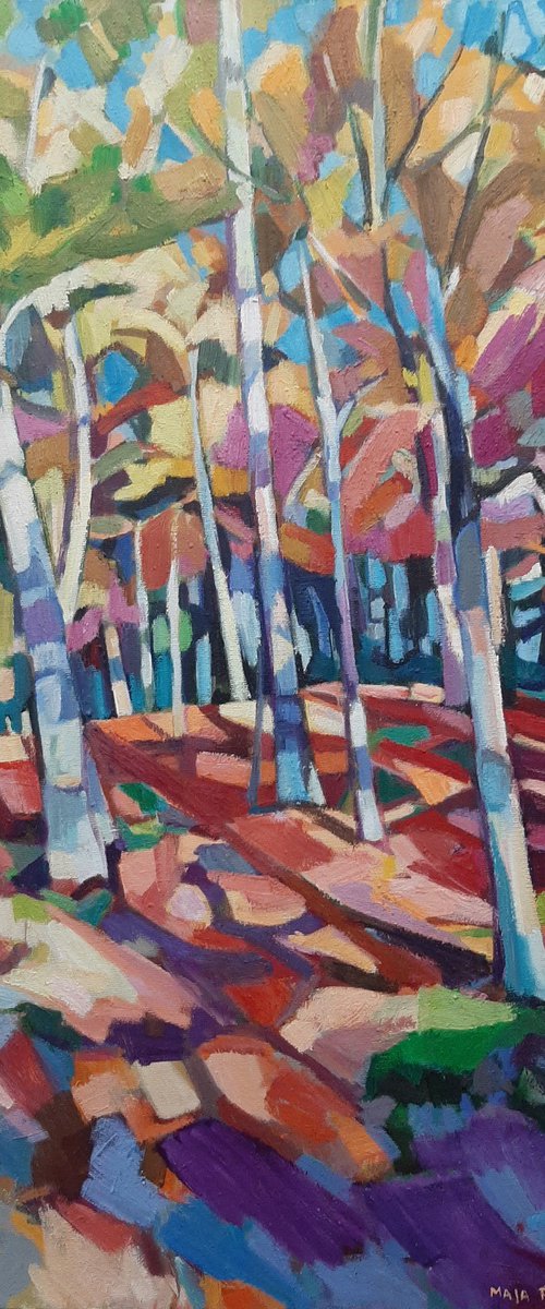 Yellow forest by Maja Đokić Mihajlović