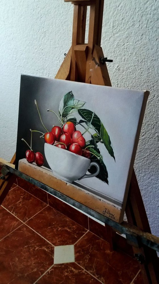 STILL LIFE WITH CHERRIES