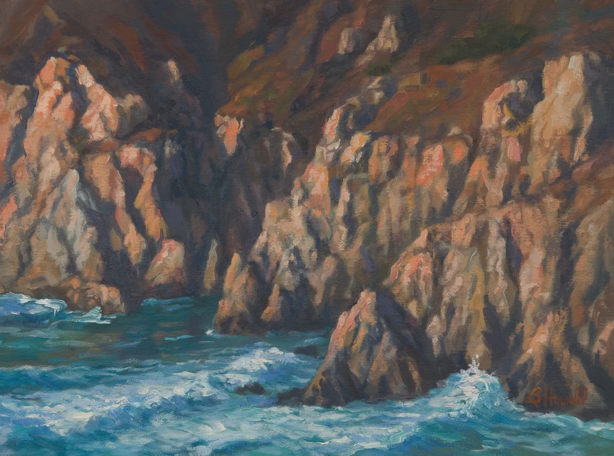 Big Sur Cliffs by Brenda Howell
