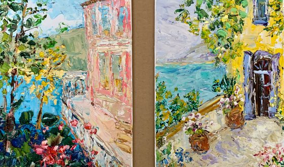 Blooming Terrace by the sea