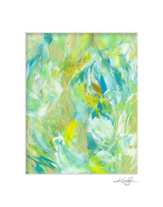 Tranquility Blooms 16 - Flower Painting by Kathy Morton Stanion