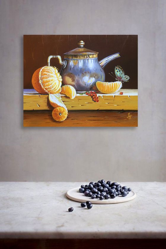 Still life with a kettle