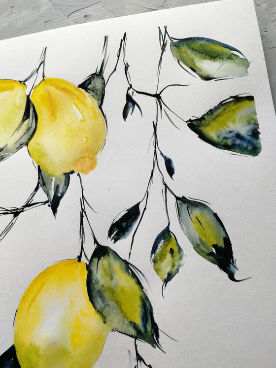 Lemon painting