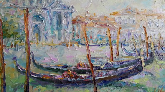 Great views of Venice - italian landscape, venice city scene, original painting