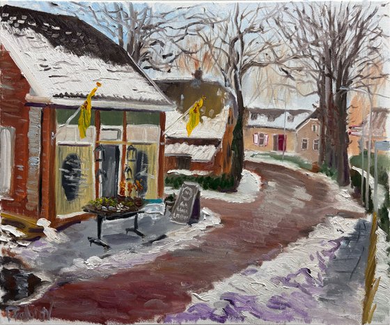 Dalen Flower Shop in Winter
