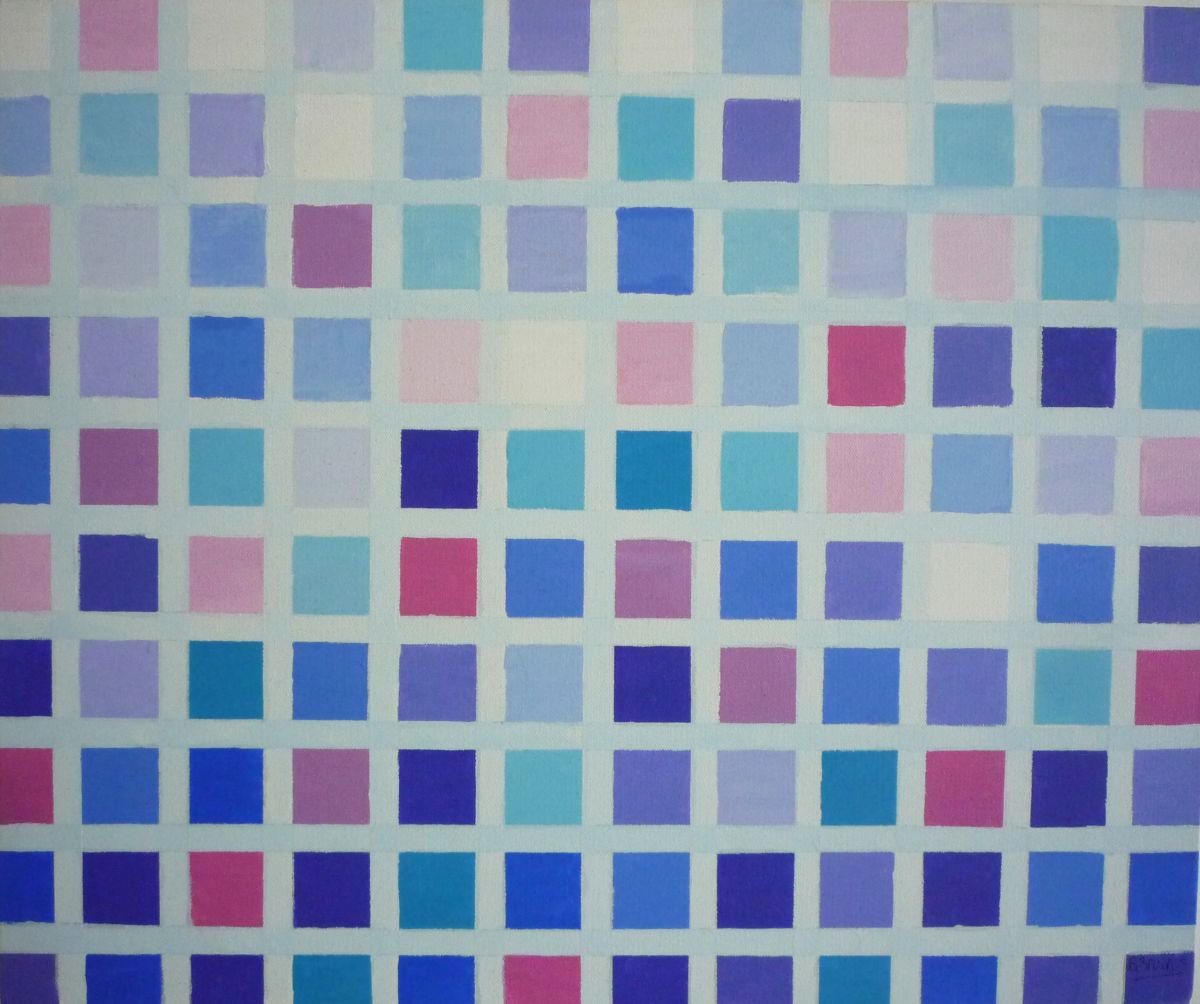 Pattern in purple 1 by Bert Bruins