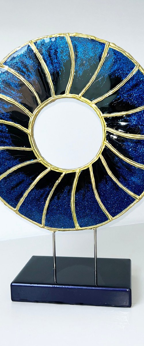 Blue Eye. Table decoration Sculpture 3D. Art. Modern Art. Good Eye. Contemporary decor, Art object by Alexandra Dobreikin