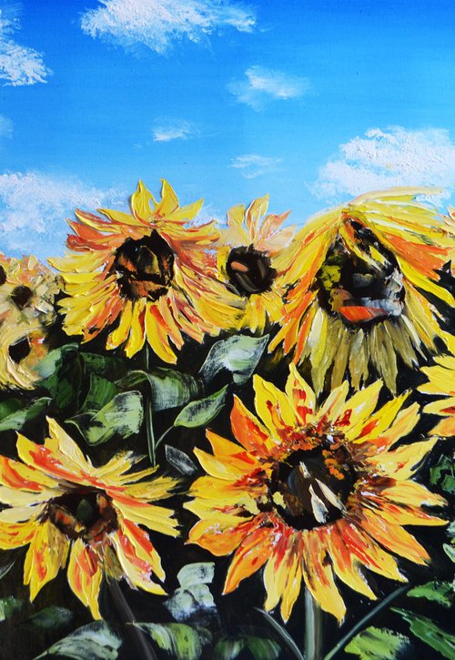 Ukrainian Sunflowers by Valeriia Radziievska