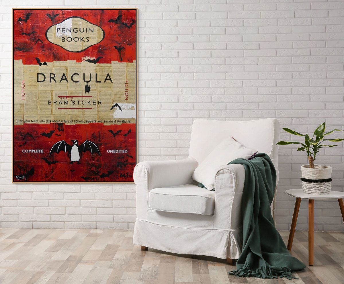 Urban And Pop Portrait Painting By Franko, 39 X 55, Sink Your Teeth, Original Artwork